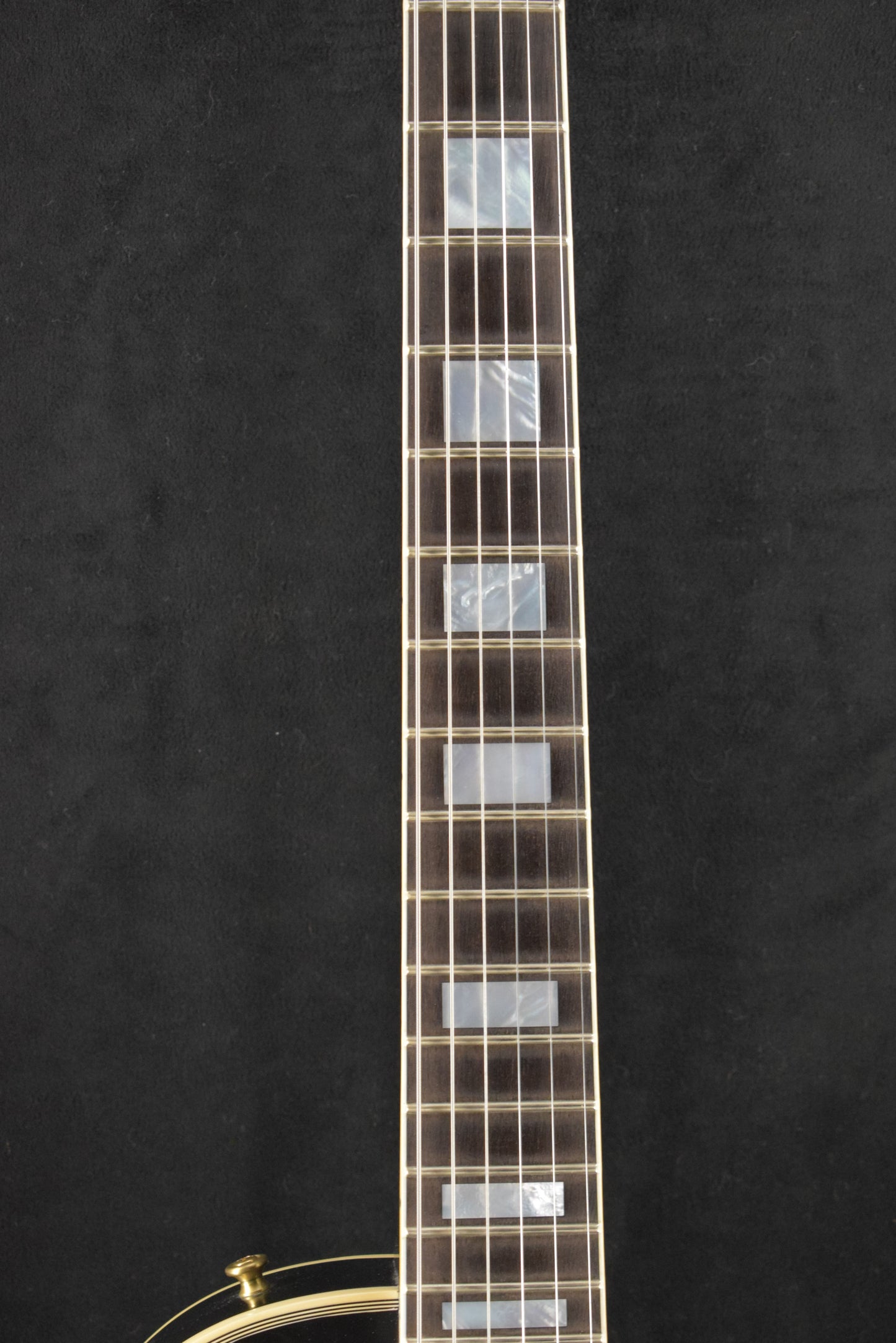 Gibson Custom Shop Les Paul Custom Chambered Body Slim Neck 3 Pickup Ebony VOS