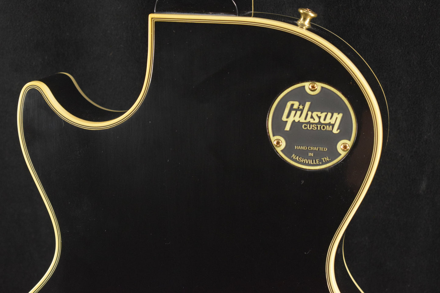 Gibson Custom Shop Les Paul Custom Chambered Body Slim Neck 3 Pickup Ebony VOS