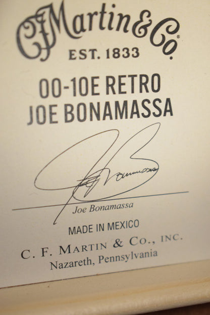 Martin 00-10E Retro Joe Bonamassa Worn Sunburst Top