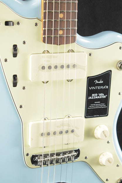 Fender Vintera III Mid '60s Jazzmaster Sonic Blue Rosewood Fingerboard