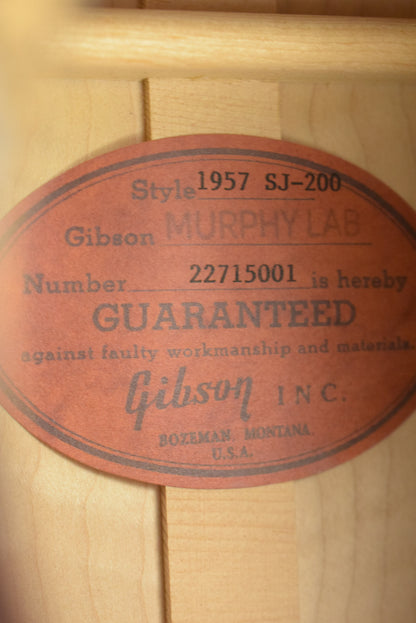 Gibson Murphy Lab 1957 SJ-200 Reissue Light Aged Vintage Sunburst