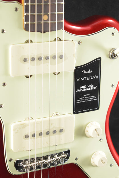 Fender Vintera III Mid '60s Jazzmaster Candy Apple Red Rosewood Fingerboard