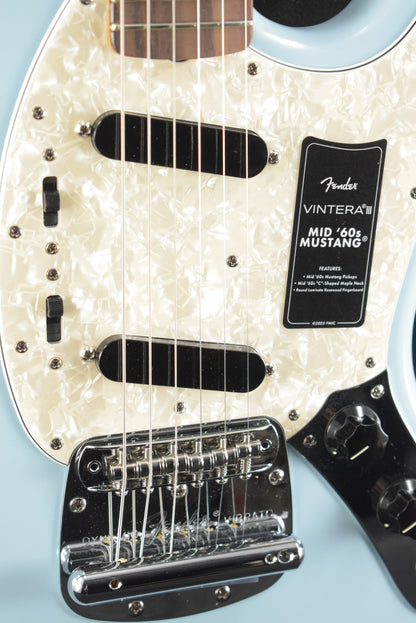 Fender Vintera III Mid '60s Mustang Sonic Blue Rosewood Fingerboard
