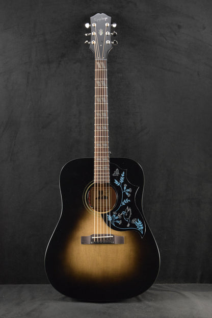 Epiphone Eric Church Hummingbird Dark Studio Cobra Burst w/ Hardshell Case