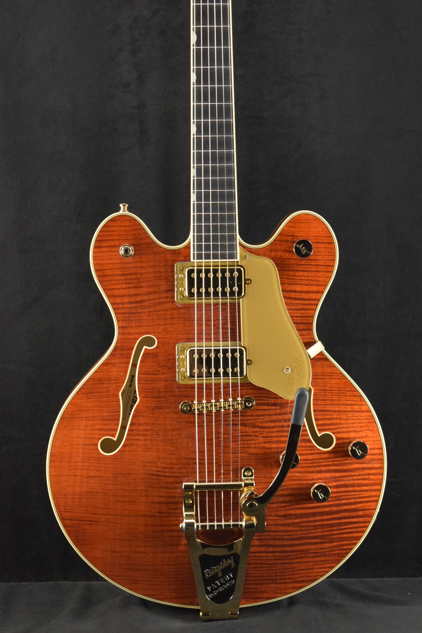 Gretsch Broadkaster LX Figured Center Block with String-Thru Bigsby Bourbon Stain