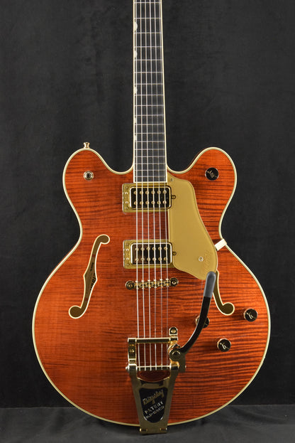 Gretsch Broadkaster LX Figured Center Block with String-Thru Bigsby Bourbon Stain