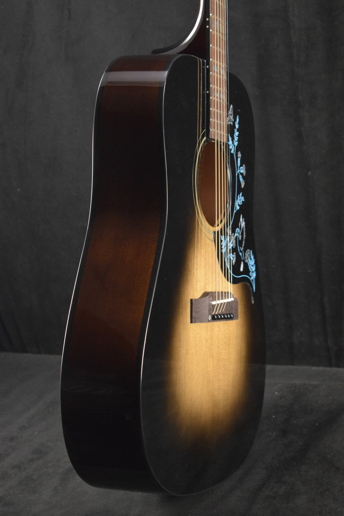 Epiphone Eric Church Hummingbird Dark Studio Cobra Burst w/ Hardshell Case