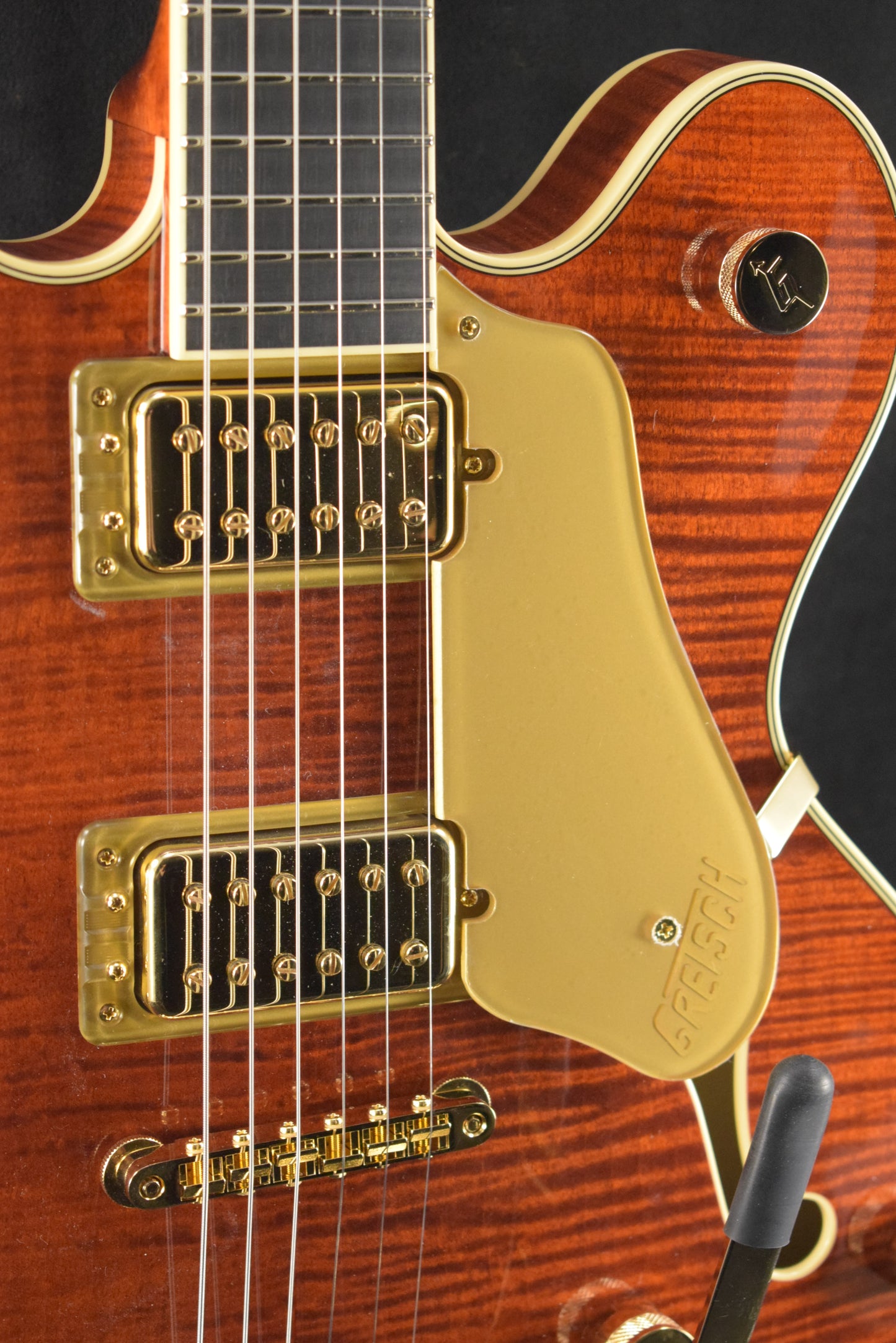 Gretsch Broadkaster LX Figured Center Block with String-Thru Bigsby Bourbon Stain