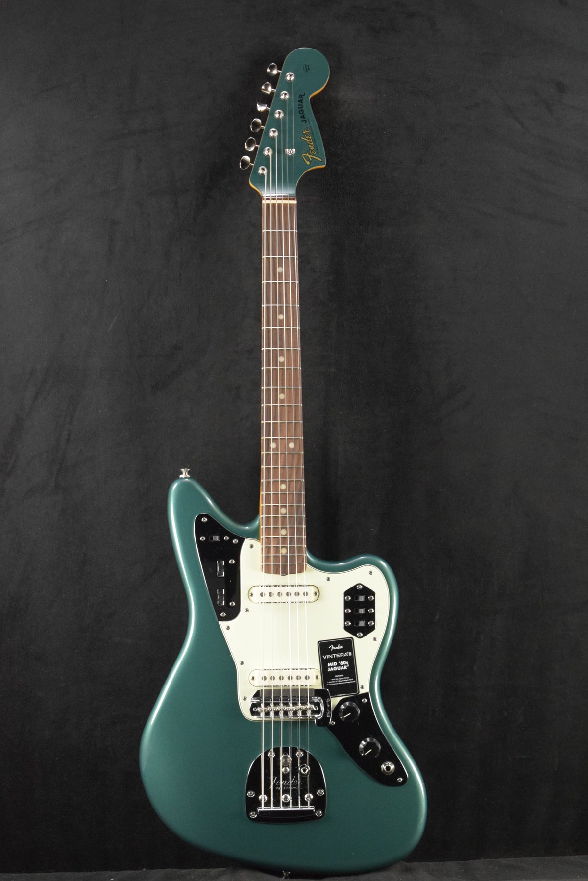 Fender Vintera III Mid '60s Jaguar Sherwood Green Metallic Rosewood Fingerboard