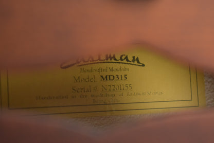 Eastman MD315 F-Style F-Hole Mandolin Classic Satin Finish