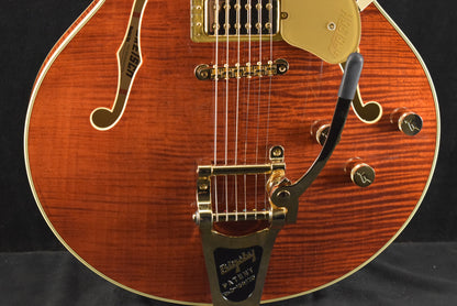 Gretsch Broadkaster LX Figured Center Block with String-Thru Bigsby Bourbon Stain