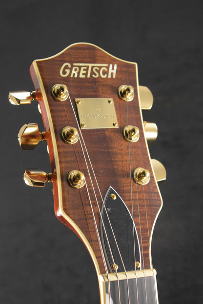 Gretsch Broadkaster LX Figured Center Block with String-Thru Bigsby Bourbon Stain