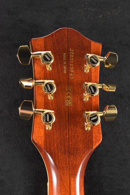 Gretsch Broadkaster LX Figured Center Block with String-Thru Bigsby Bourbon Stain
