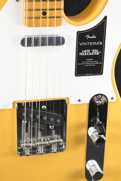 Fender Vintera III Late '50s Telecaster Butterscotch Blonde Maple Fingerboard