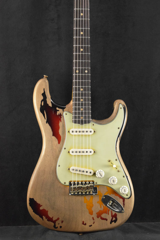 Fender Rory Gallagher Signature Stratocaster Relic 3-Color Sunburst Rosewood Fingerboard