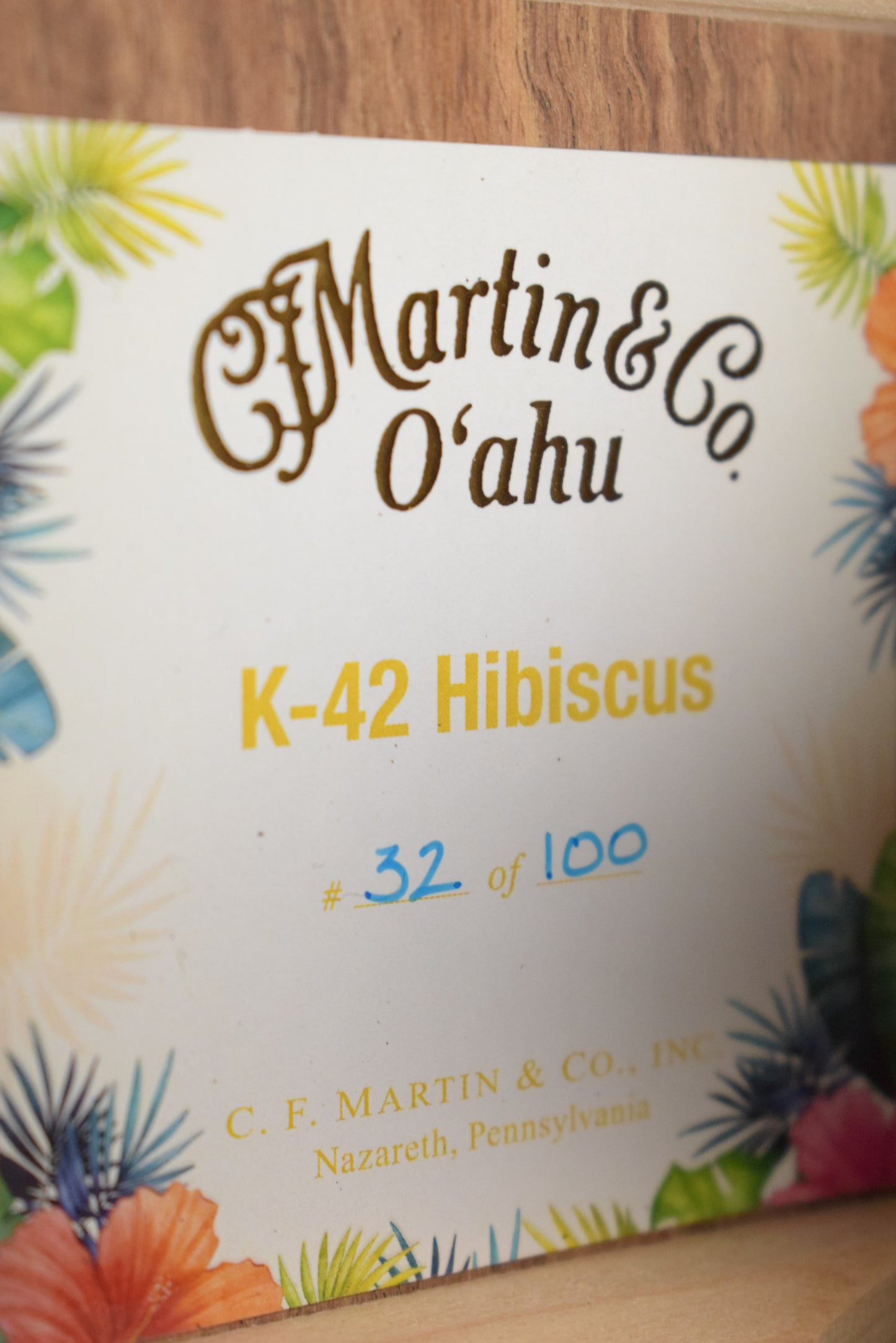 Martin O'ahu® K-42 Hibiscus #32 of 100