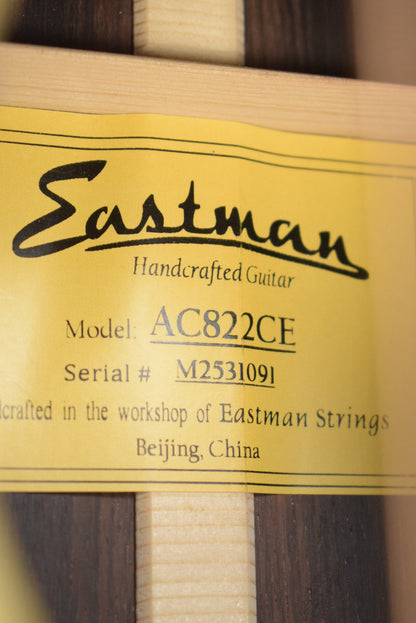 Eastman AC822CE Acoustic-Electric Grand Auditorium Natural Truetone Gloss