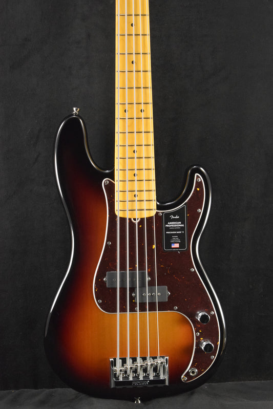 Fender American Professional Precision Bass V 3-Color Sunburst Maple Fingerboard