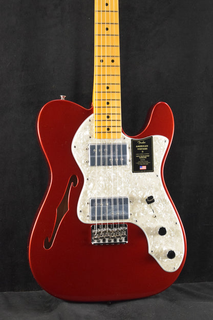 Fender American Vintage II 1972 Telecaster Thinline Candy Apple Red Maple Fingerboard