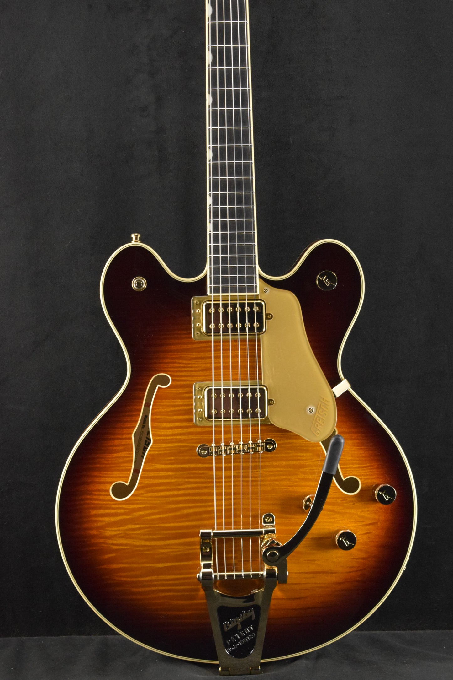 Gretsch Broadkaster LX Figured Center Block with String-Thru Bigsby Havana Burst