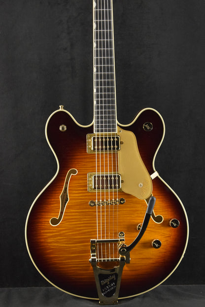 Gretsch Broadkaster LX Figured Center Block with String-Thru Bigsby Havana Burst