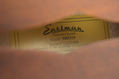 Eastman MD315 F-Style F-Hole Mandolin Classic Satin Finish