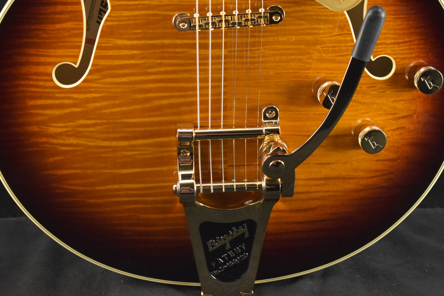 Gretsch Broadkaster LX Figured Center Block with String-Thru Bigsby Havana Burst