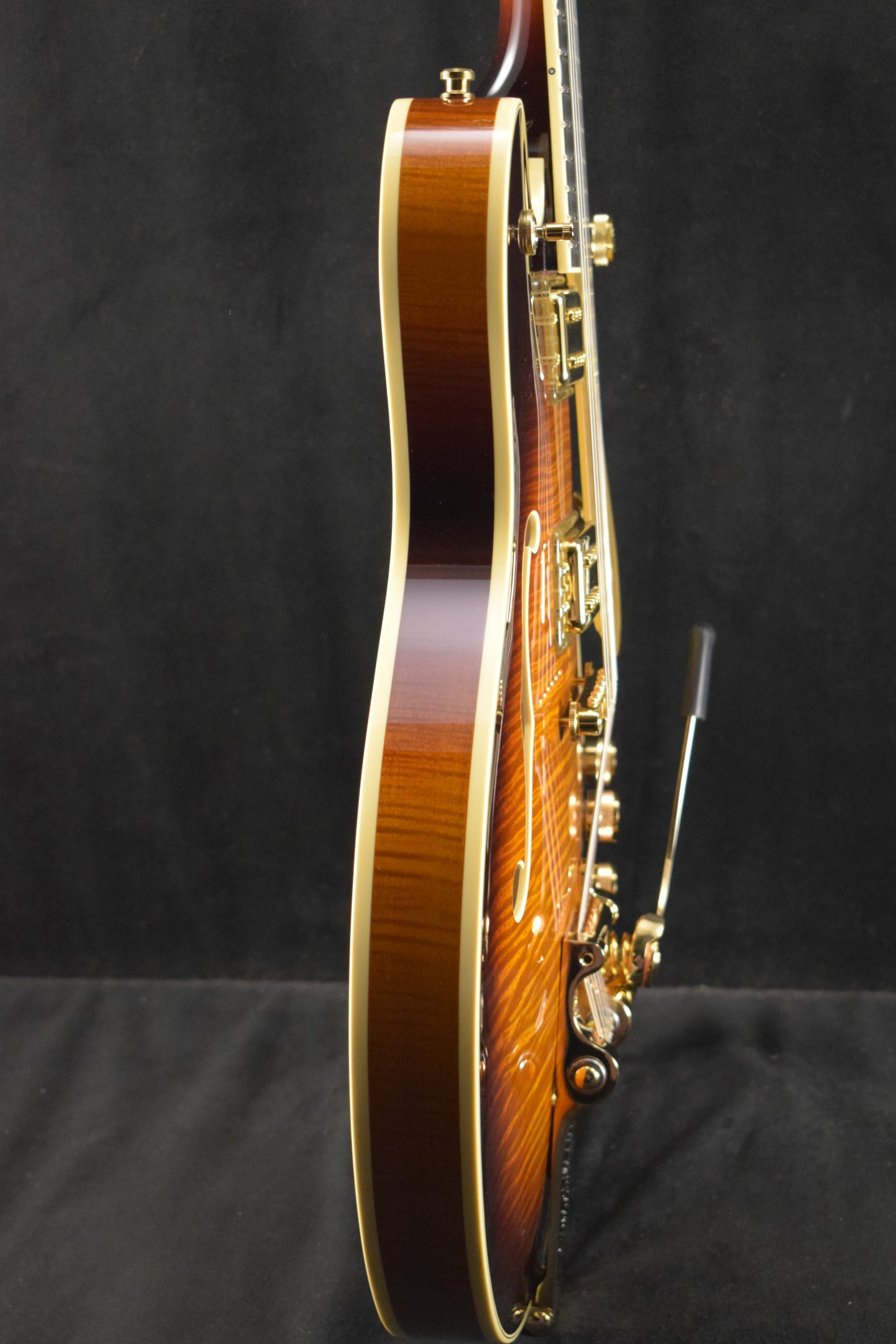 Gretsch Broadkaster LX Figured Center Block with String-Thru Bigsby Havana Burst