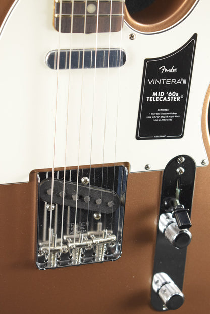 Fender Vintera III Mid '60s Telecaster Firemist Gold Rosewood Fingerboard