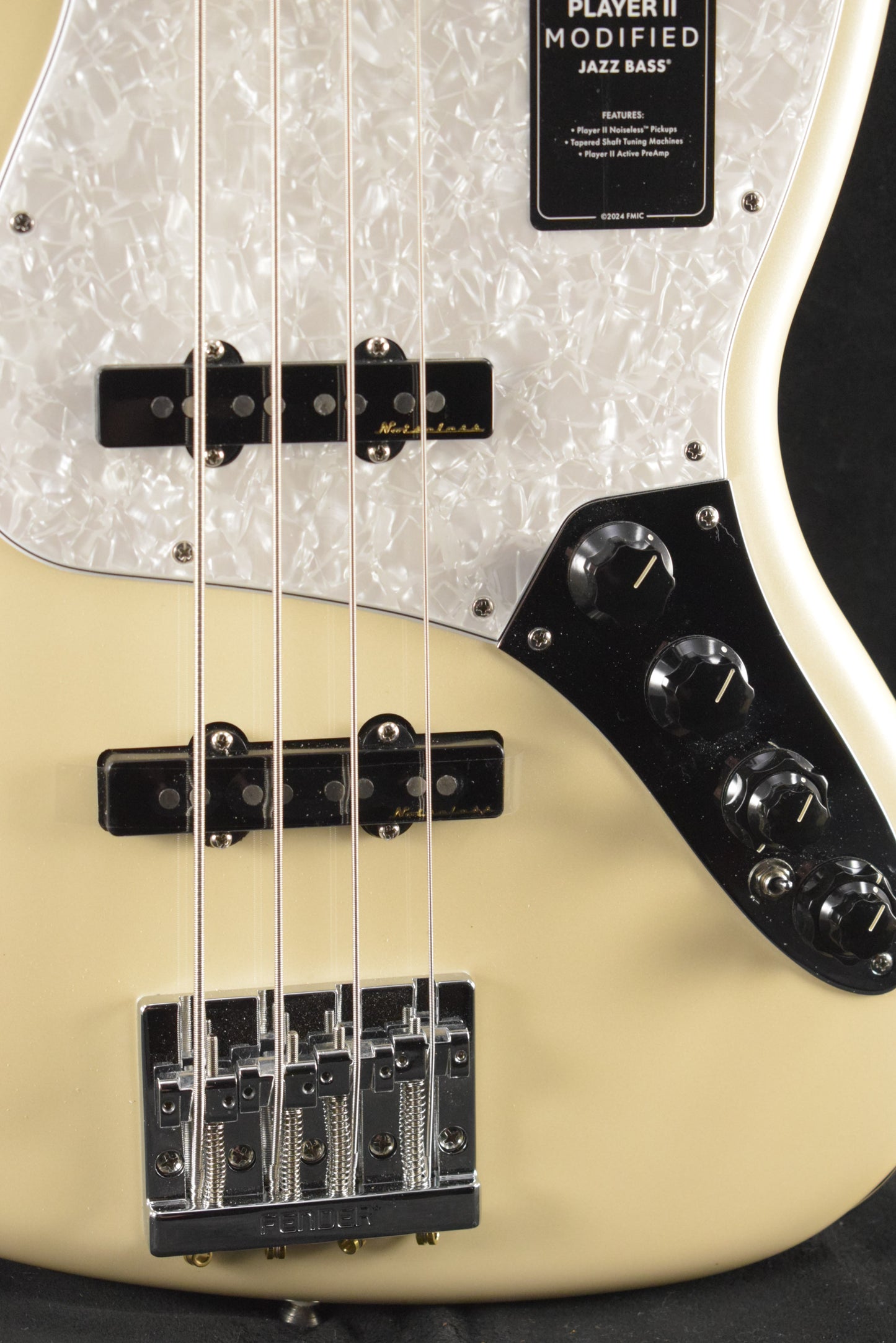 Fender Player II Modified Active Jazz Bass Olympic Pearl Maple Fingerboard