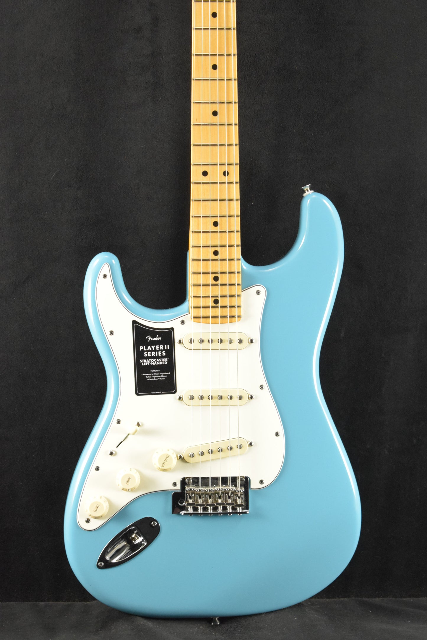 Fender Player II Stratocaster Left-Hand Aquatone Blue Maple Fingerboard