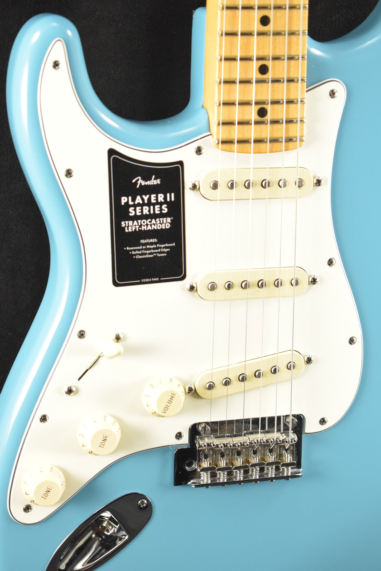 Fender Player II Stratocaster Left-Hand Aquatone Blue Maple Fingerboard