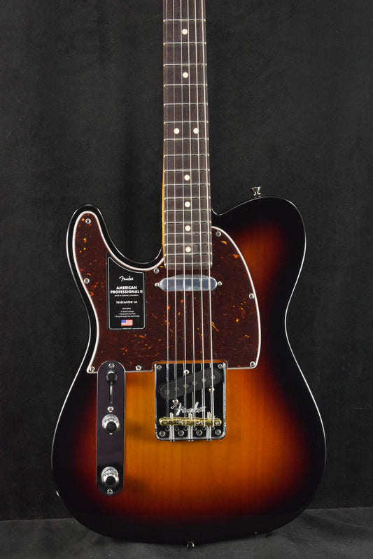 Fender American Professional II Telecaster Left-Hand 3-Color Sunburst Rosewood Fingerboard