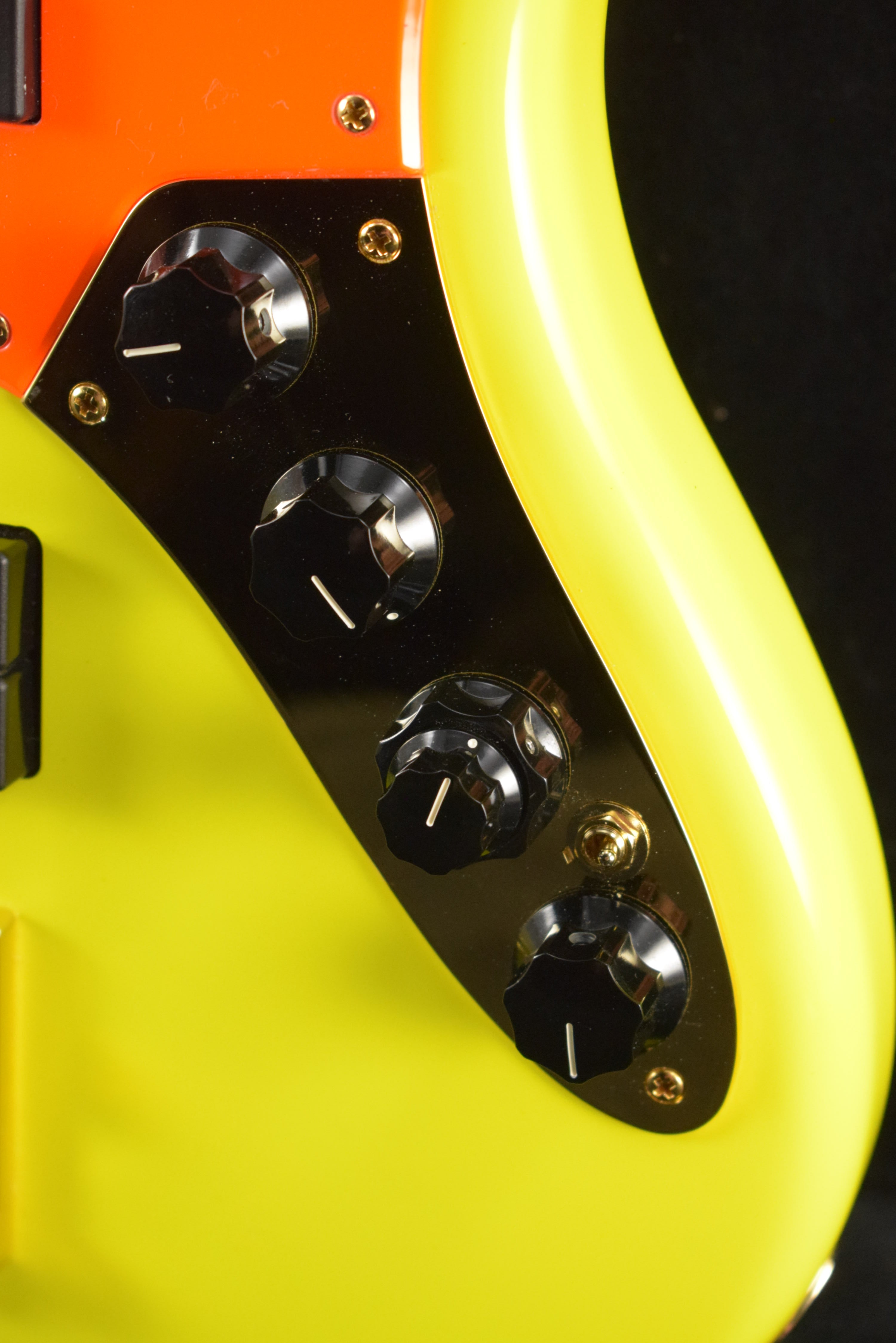 Fender MonoNeon Jazz Bass V Neon Yellow Maple Fingerboard