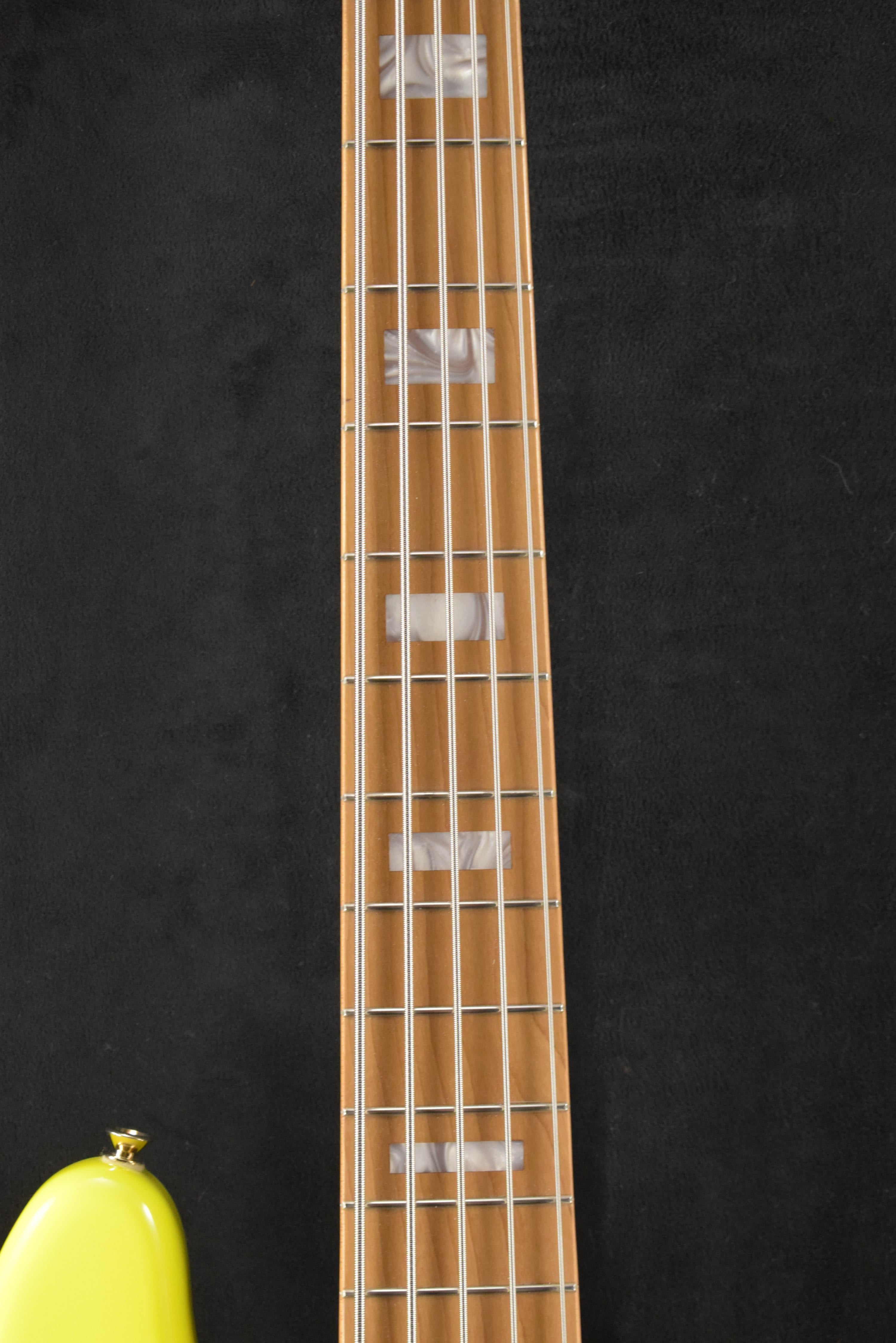 Fender MonoNeon Jazz Bass V Neon Yellow Maple Fingerboard