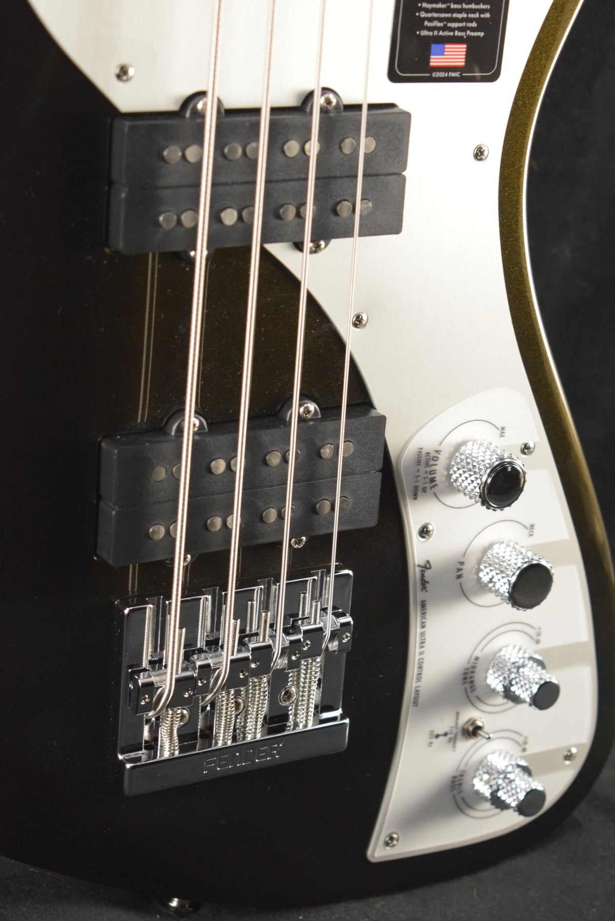 Fender American Ultra II Meteora Bass Texas Tea Ebony Fingerboard