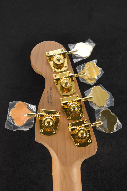 Fender MonoNeon Jazz Bass V Neon Yellow Maple Fingerboard