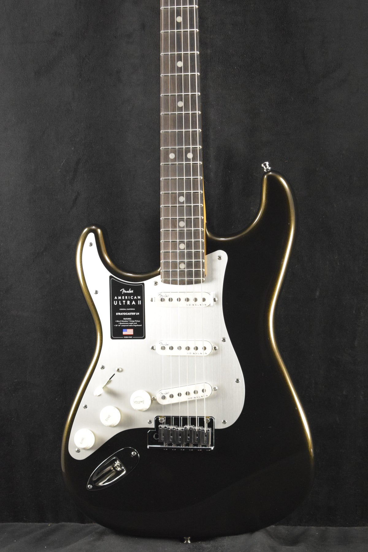 Fender American Ultra II Stratocaster Left-Hand Texas Tea Ebony Fingerboard