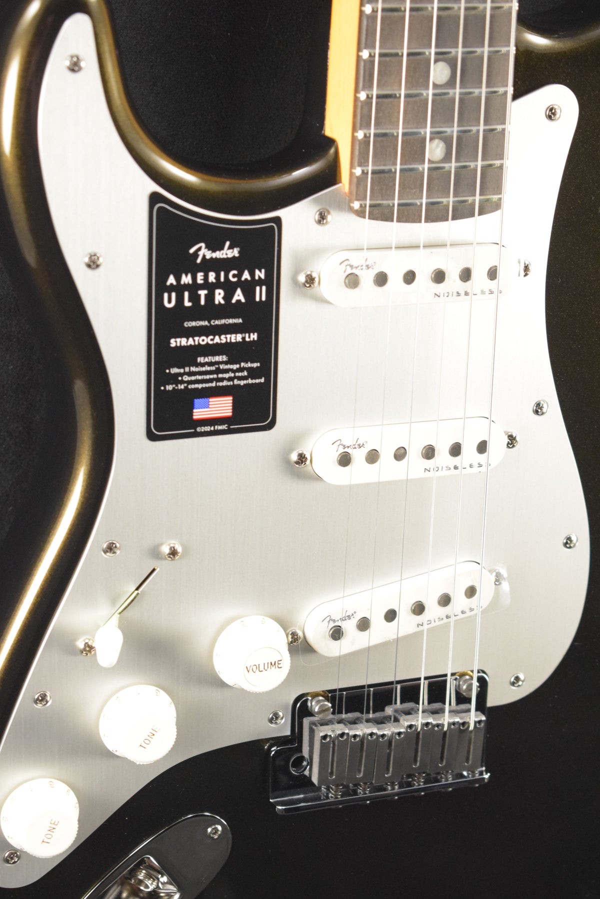 Fender American Ultra II Stratocaster Left-Hand Texas Tea Ebony Fingerboard