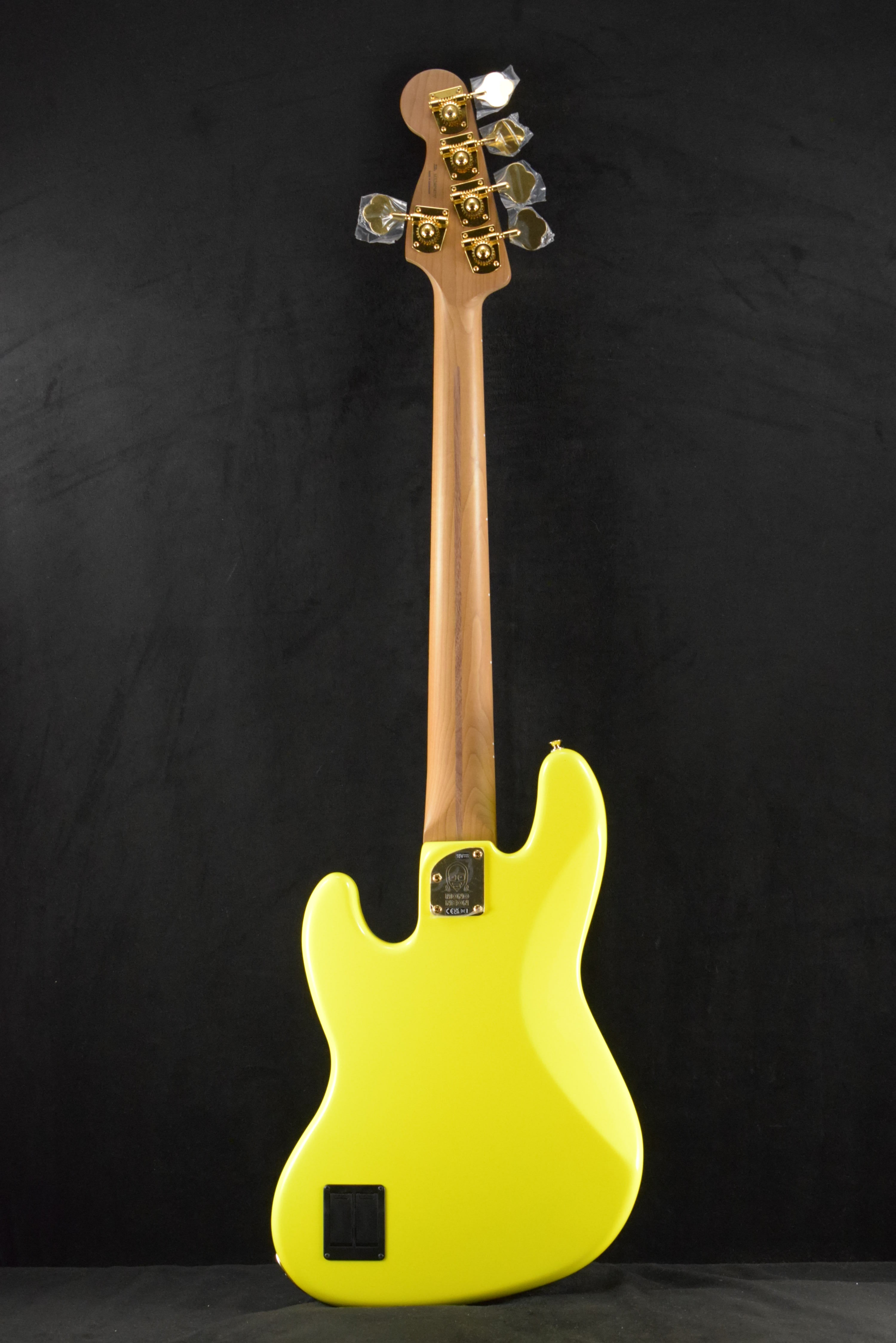 Fender MonoNeon Jazz Bass V Neon Yellow Maple Fingerboard