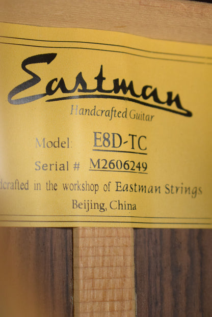 Eastman E8D-TC Thermo-Cured Dreadnought Natural Truetone Gloss