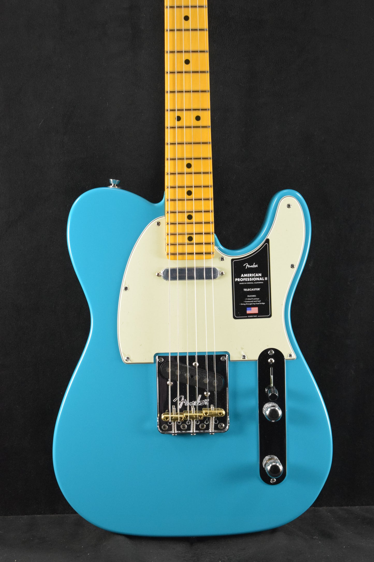 Fender American Professional II Telecaster Miami Blue Maple Fingerboard