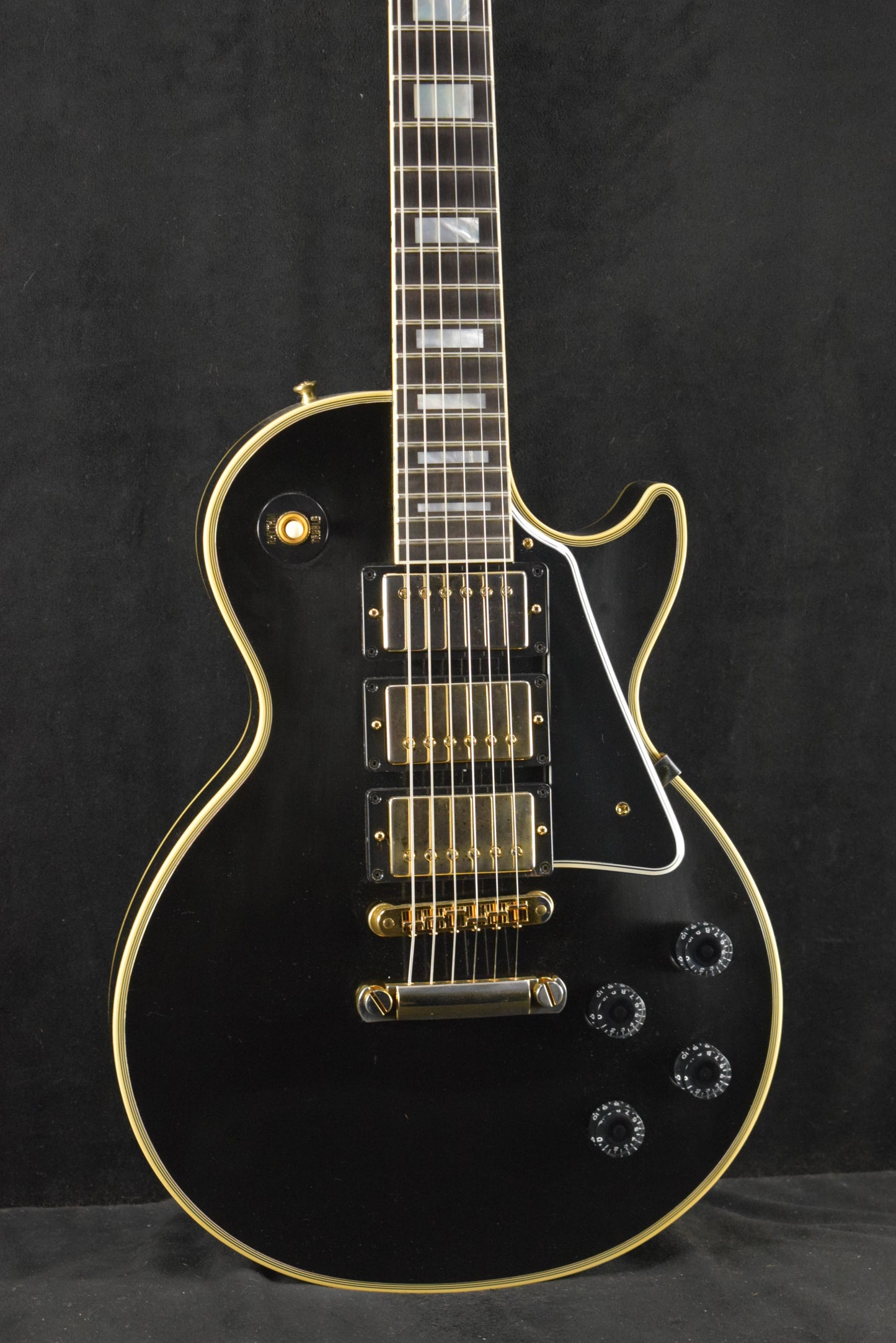 Gibson Custom Shop Les Paul Custom Chambered Body Slim Neck 3 Pickup Ebony VOS GH Fuller's Exclusive
