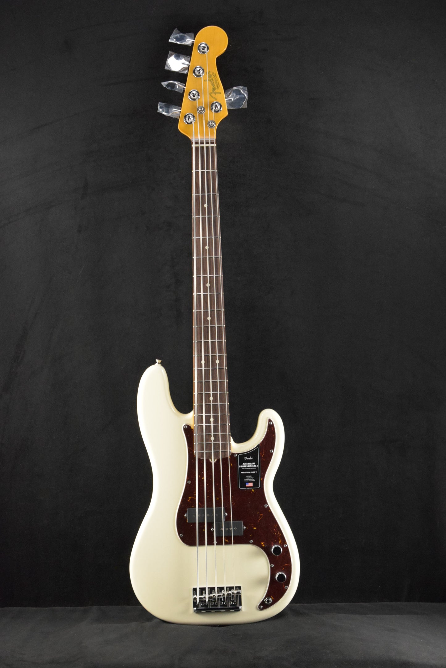 Fender American Professional II Precision Bass V Olympic White Rosewood Fingerboard