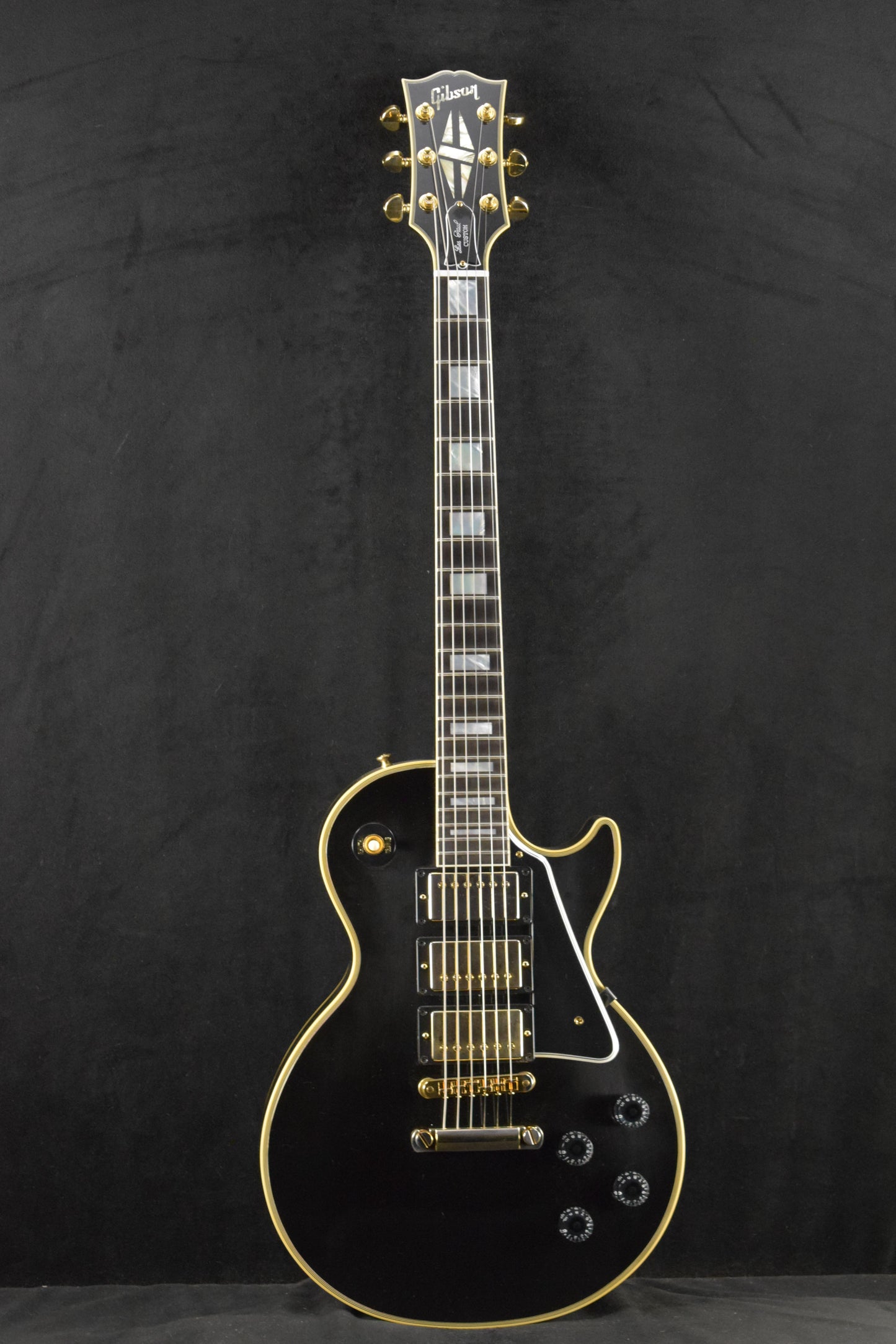 Gibson Custom Shop Les Paul Custom Chambered Body Slim Neck 3 Pickup Ebony VOS GH Fuller's Exclusive