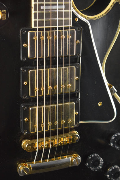 Gibson Custom Shop Les Paul Custom Chambered Body Slim Neck 3 Pickup Ebony VOS GH Fuller's Exclusive