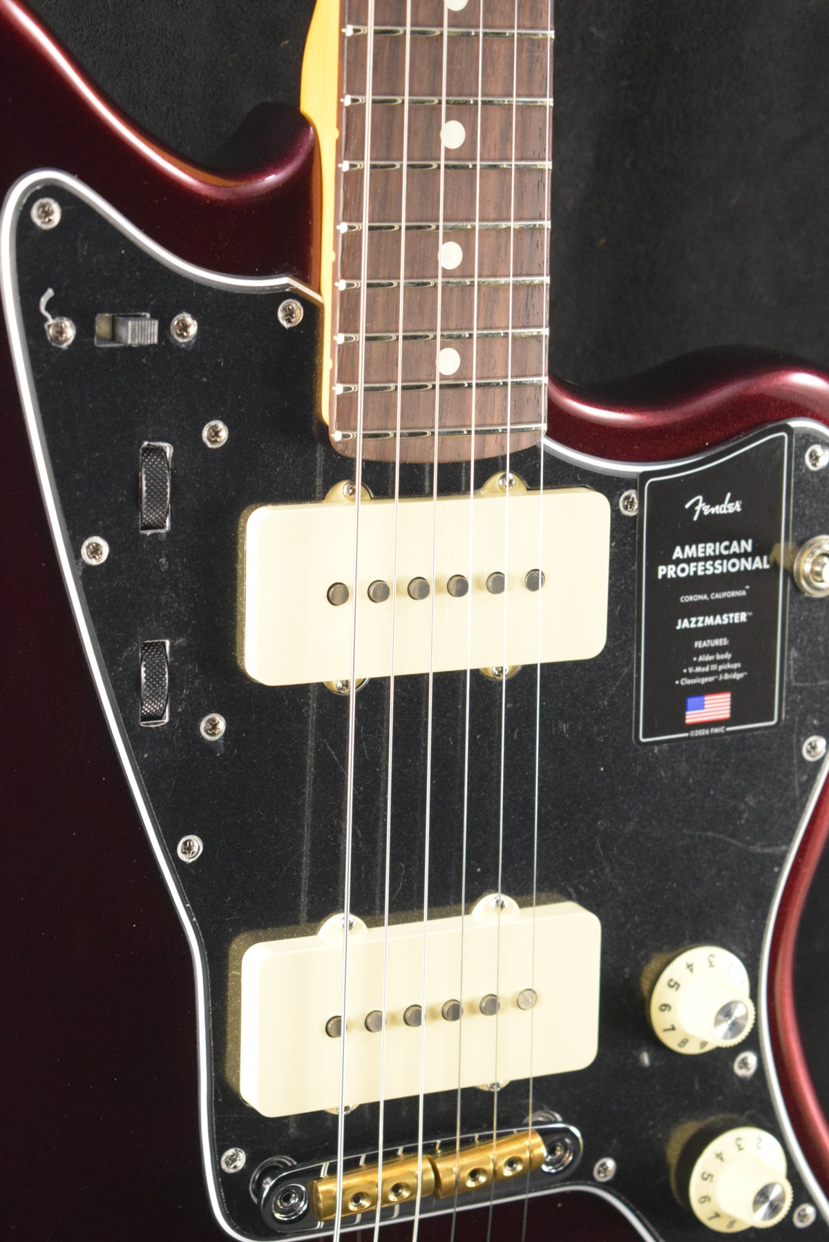 Fender American Professional Jazzmaster Oxblood Rosewood Fingerboard