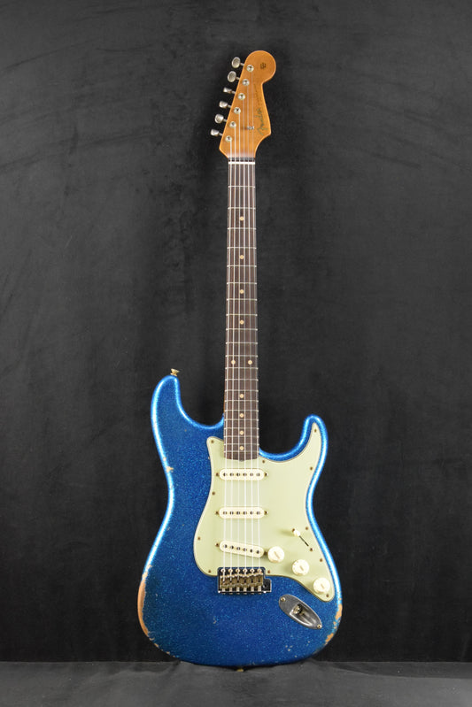 Fender Limited Edition '60s Dual Mag II Compound Radius Strat Relic - Blue Sparkle