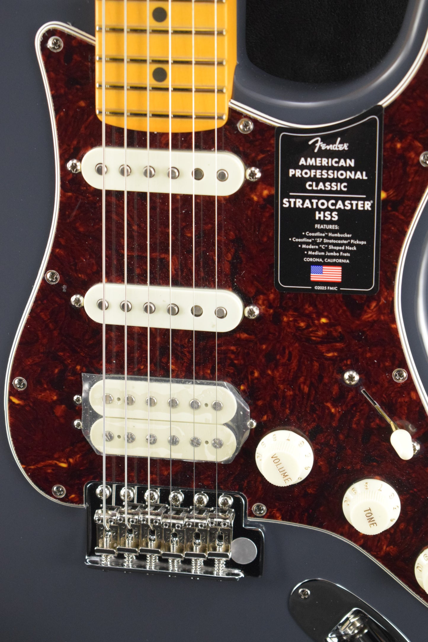 Fender American Professional Classic Stratocaster HSS Faded Black Maple Fingerboard