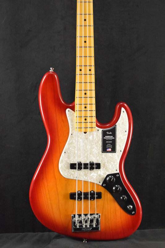 Fender American Professional Jazz Bass Aged Cherry Burst Maple Fingerboard